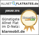 Auszeichnung klarmobil.de Janaur 2016